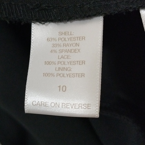 Eva Mende Black Lace Long Sleeve Dress Size 10 - Picture 5 of 5